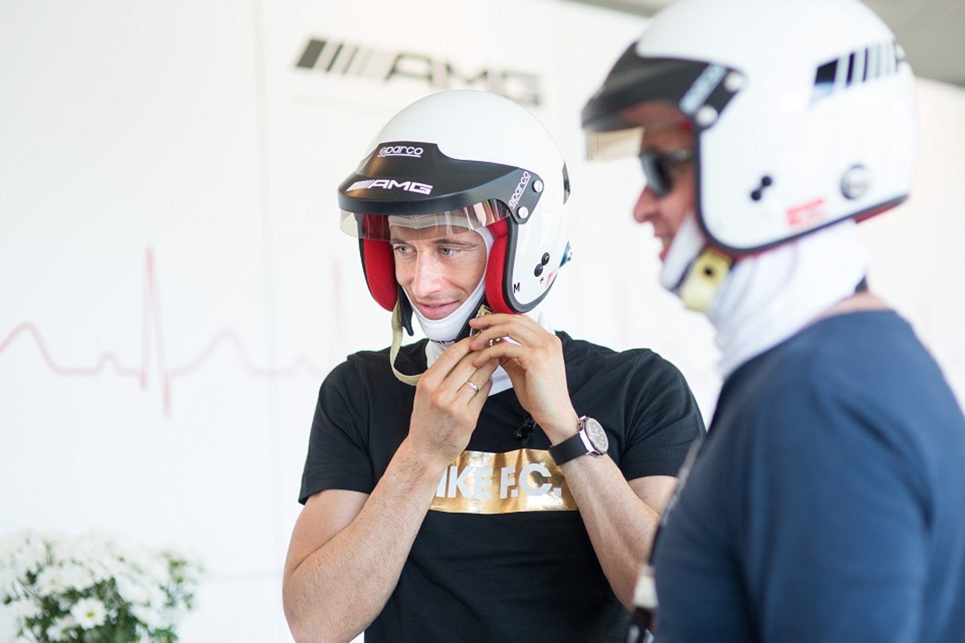 Robert Lewandowski za kierownicą najszybszych Mercedesów AMG