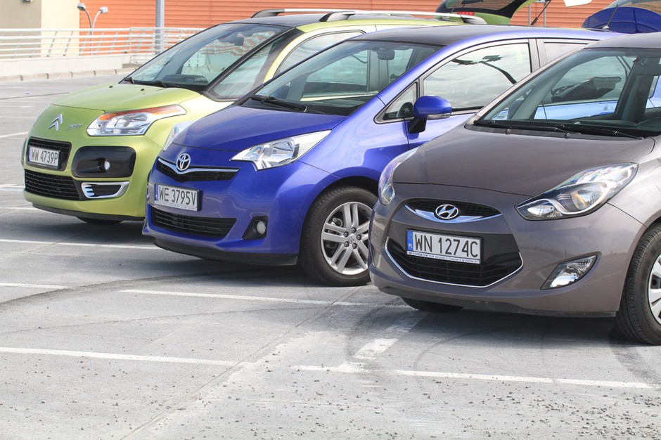 Toyota Verso S kontra Hyundai ix20 i Citroen C3 Picasso: czy to vany idealne na miasto?