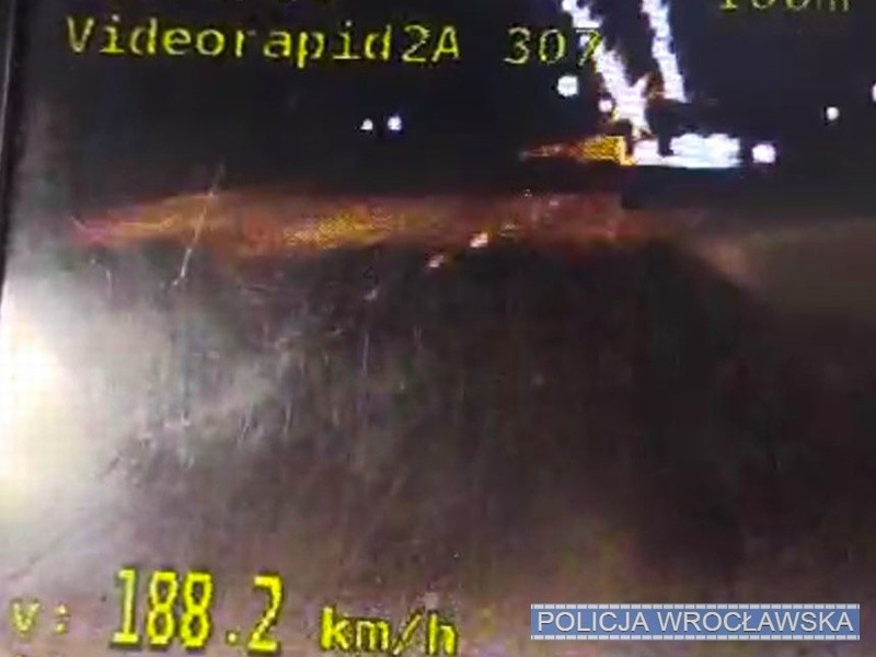 Jechał 188 km/h na obwodnicy Wrocławia