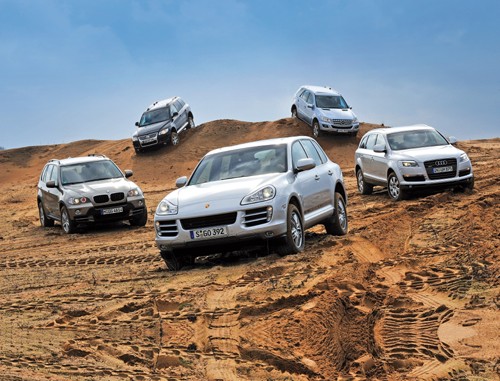 Luksusowe SUV-y z silnikami diesla: BMW X5 kontra Volkswagen Touareg, Porsche Cayenne, Mercedes ML i Audi Q7