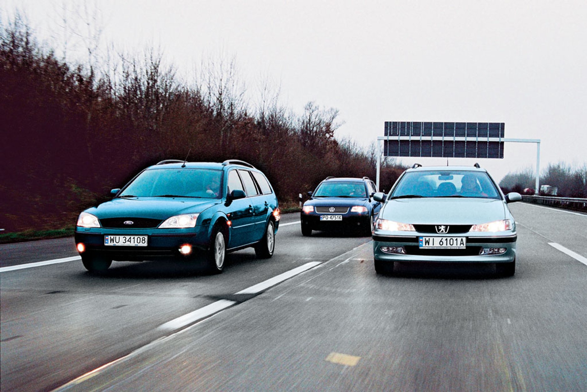 Przyjemność nie tylko dla kierowcy  -  Ford Mondeo 2.0 TDCi kontra Peugeot 406 2.2 HDI i Volkswagen Passat 1.9 TDI