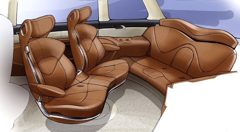 Nissan Forum Concept – szkice wnętrza