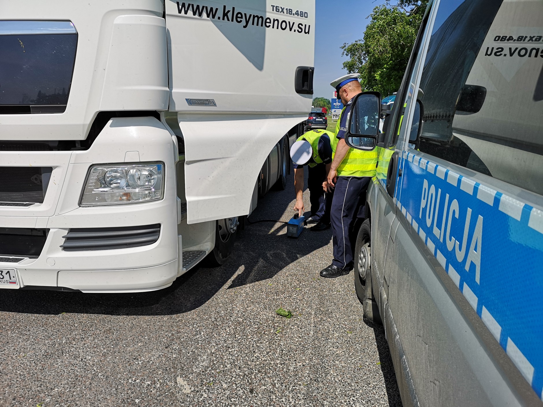 Akcja SMOG - kontrola policyjna w okolicach Siedlec