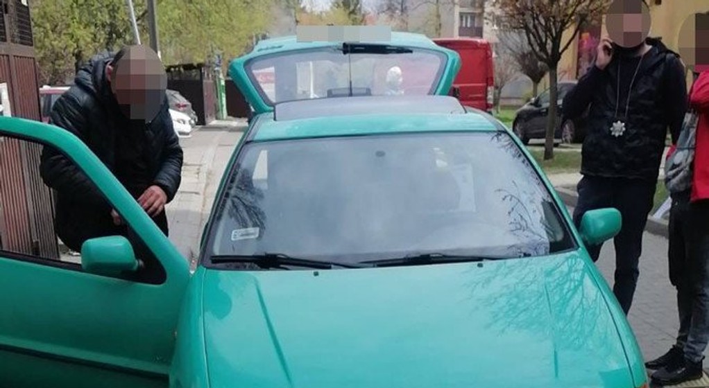 Volkswagen Polo zatrzymanego 32-latka