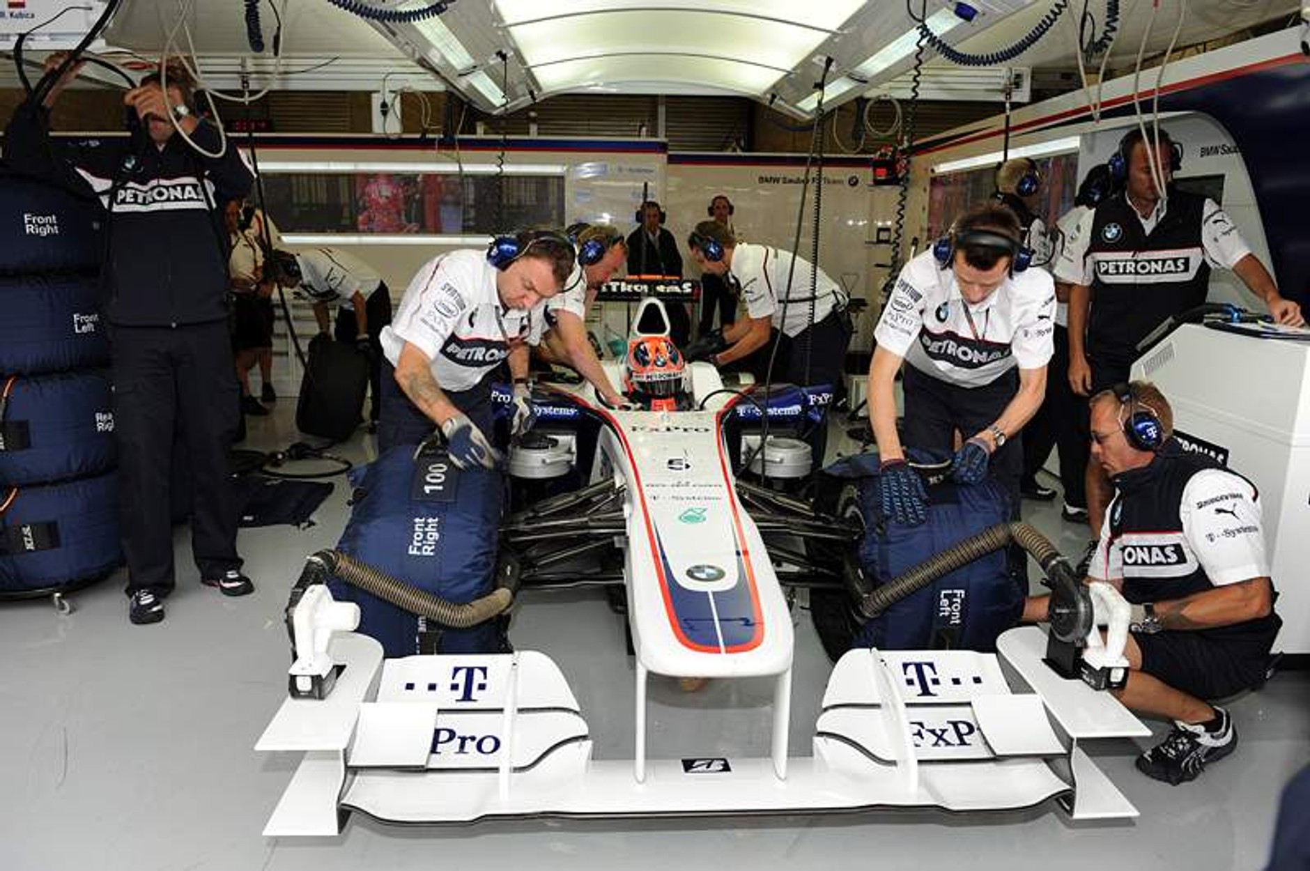 Grand Prix Belgii 2009: dwie gwiazdy wyścigu - Raikkonen i Fisichella (fotogaleria)