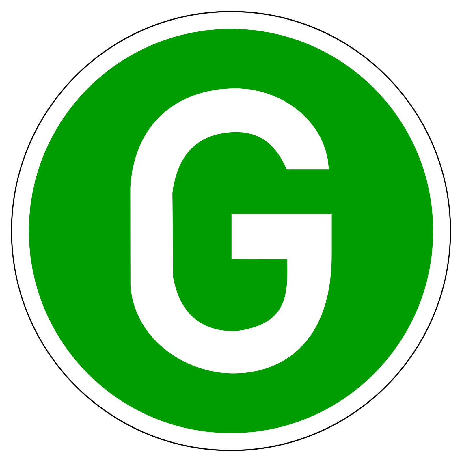 Plakietka "G"