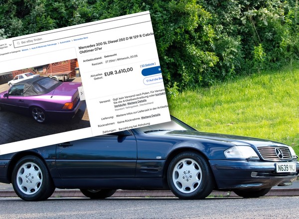 To może być najtańszy, jeżdżący Mercedes SL na rynku. Warto się skusić?