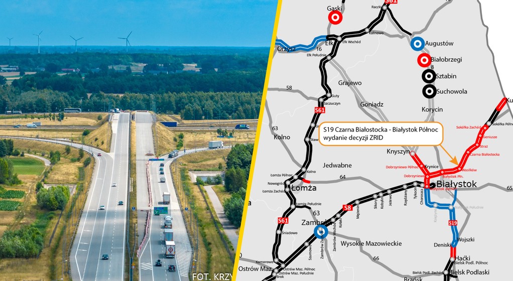 Droga S19 Czarna Białostocka - Białystok Północ