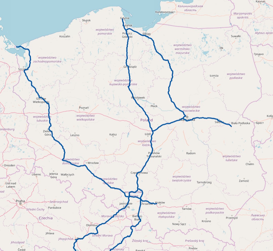 Korytarz - Morze Bałtyckie - Adriatyk
