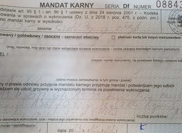 Drugi raz jechał zbyt szybko swoją Hondą. Dostał 6 tys. zł mandatu!
