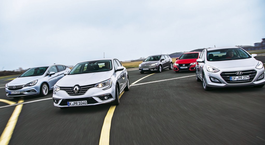 Nowe Renault Megane kontra Ford Focus, Honda Civic, Hyundai i30 i nowy Opel Astra