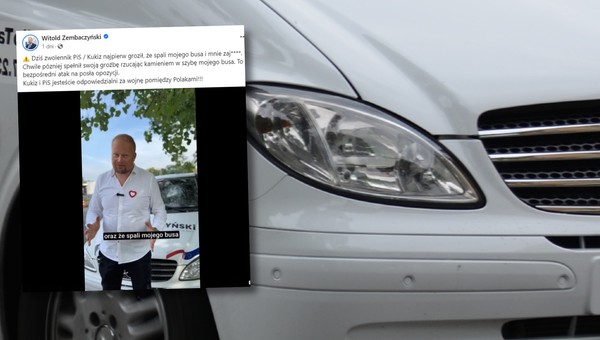 Rowerzysta groził posłowi KO, że spali jego auto. Na tym się nie skończyło