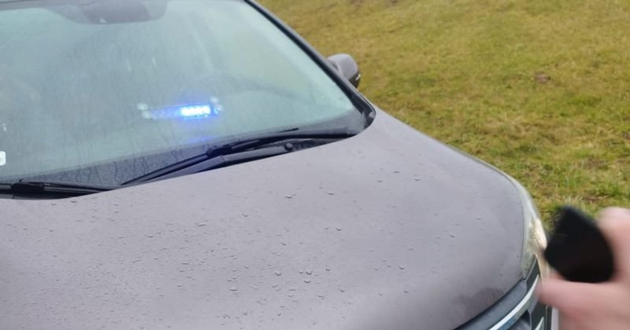 Kierowca Hondy udawał radiowóz. Trafił na prawdziwy