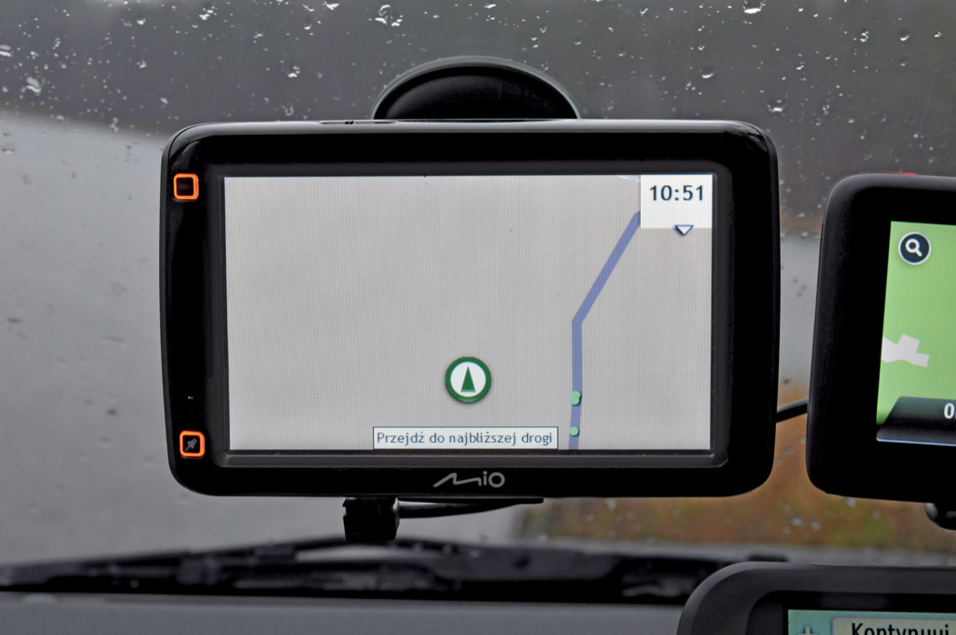 Test nawigacji na drogach lokalnych i szutrowych