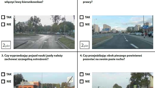 Egzamin teoretyczny na prawo jazdy - zestaw 3