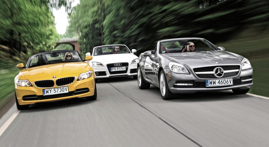 Porównanie roadsterów: Audi TT, BMW Z4, Mercedes SLK