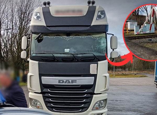 Z impetem wyrwał opuszczone rogatki. Chwilę później jechał pociąg