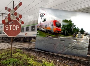 Starszy pan na wózku zmusił maszynistę do awaryjnego hamowania