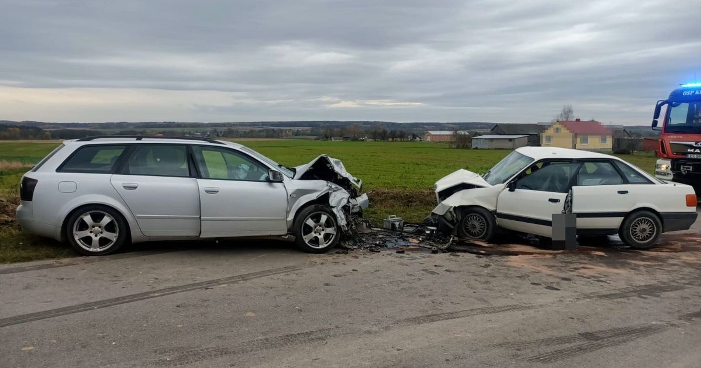 Tragiczny wypadek drogowy w Kolonii Bończy