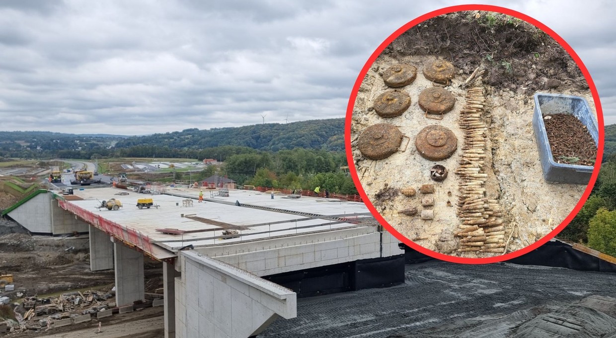 Wojenne odkrycia na budowie S19. W "dolinie śmierci" znaleziono ogromny arsenał