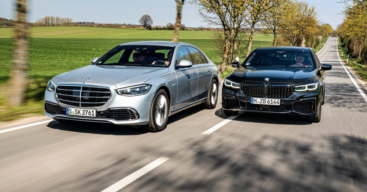 Mercedes S 500 BMW 750i 2021