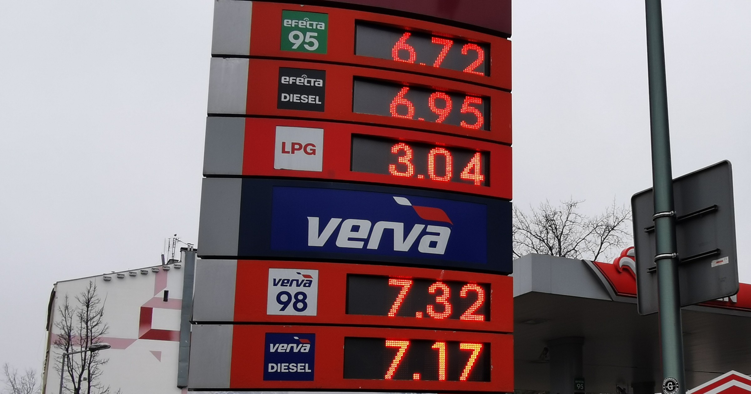 Ceny paliw na stacji Orlen w Warszawie 15 lutego 2024 r.