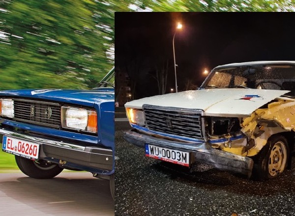 Łada 2107 z Panka rozbita. Auto przetrwało tydzień