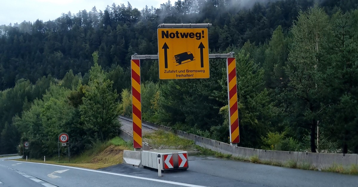 Rampa do awaryjnego hamowania ciężarówek