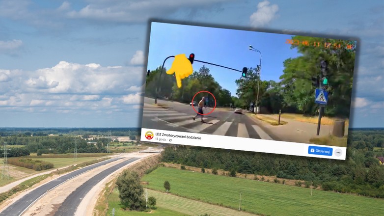 Został przyłapany na gorącym uczynku (fot. screen z Facebook/LDZ Zmotoryzowani Łodzianie)