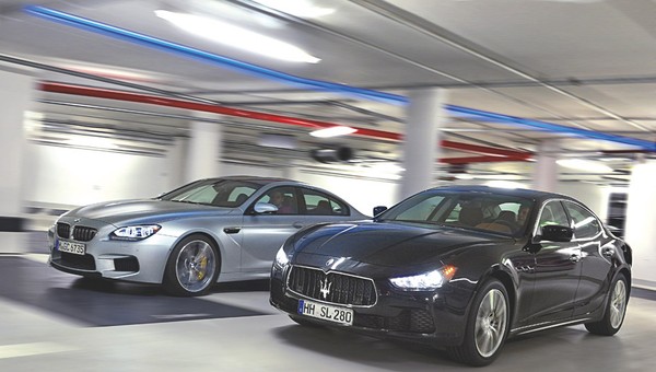Maserati Ghibli kontra BMW M6: menedżer po godzinach