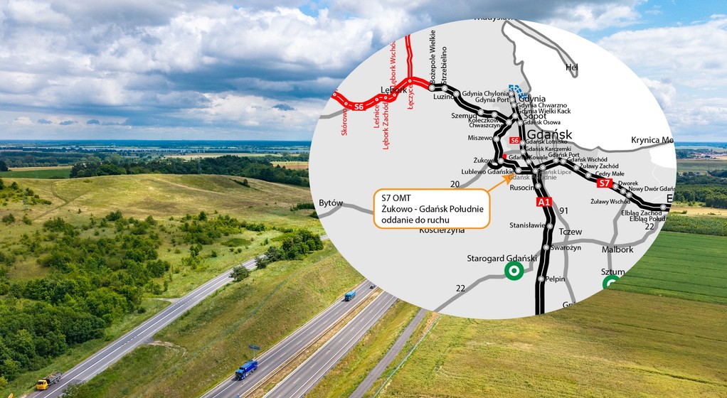 S7 Obwodnica Metropolii Trójmiejskiej (OMT) - mapa