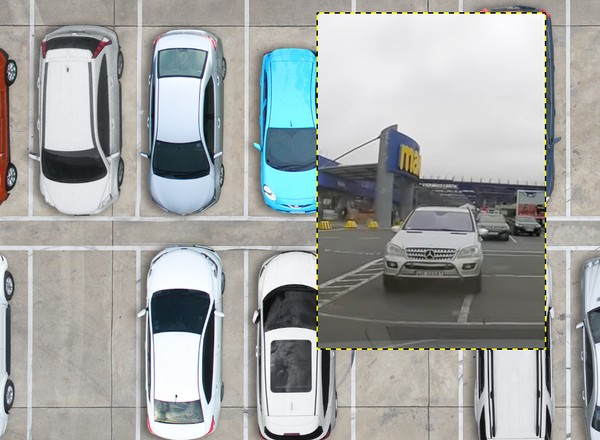 Zajęła trzy miejsca parkingowe i pyskuje. Nagranie pod marketem