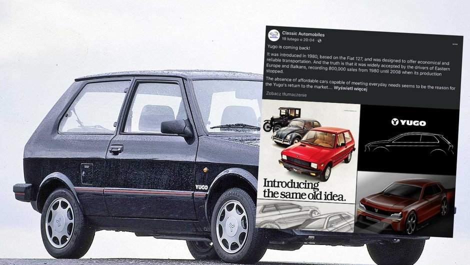 Yugo powraca. Możliwe, że trafi do sprzedaży już w ciągu dwóch lat