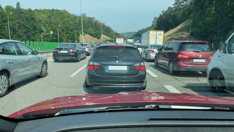 Korek na obwodnicy Trójmiasta