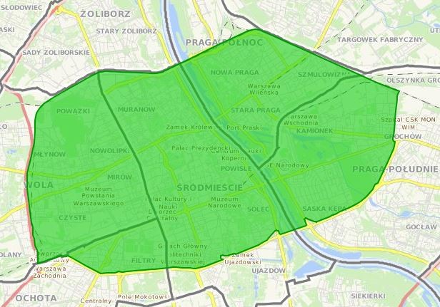 Strefa Czystego Transportu w Warszawie