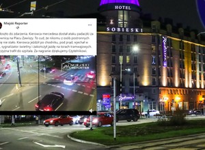 Chwile grozy w Warszawie. Kierowca zasłabł i siał spustoszenie na chodniku
