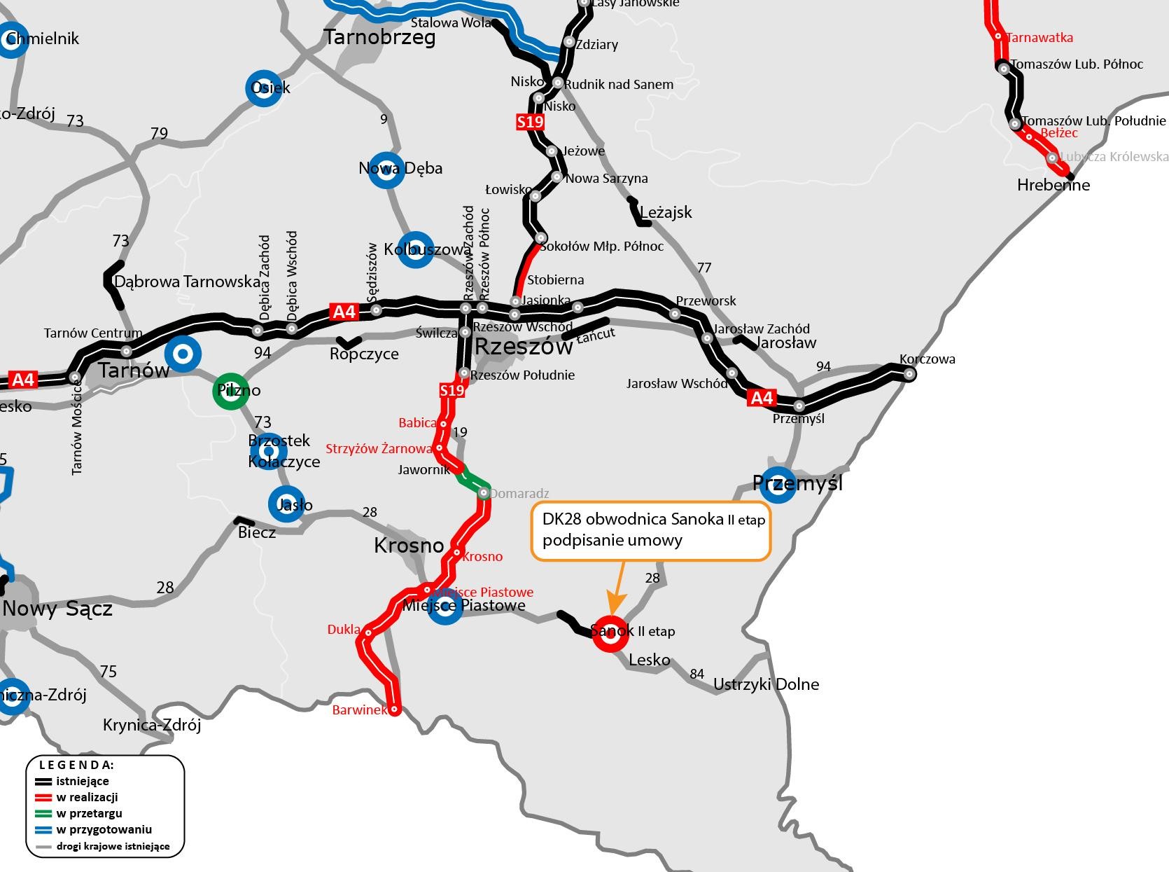 Nowe drogi w województwie podkarpackim