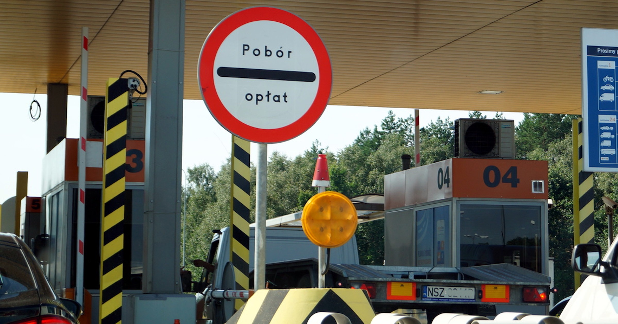 Bramki poboru opłat na autostradzie