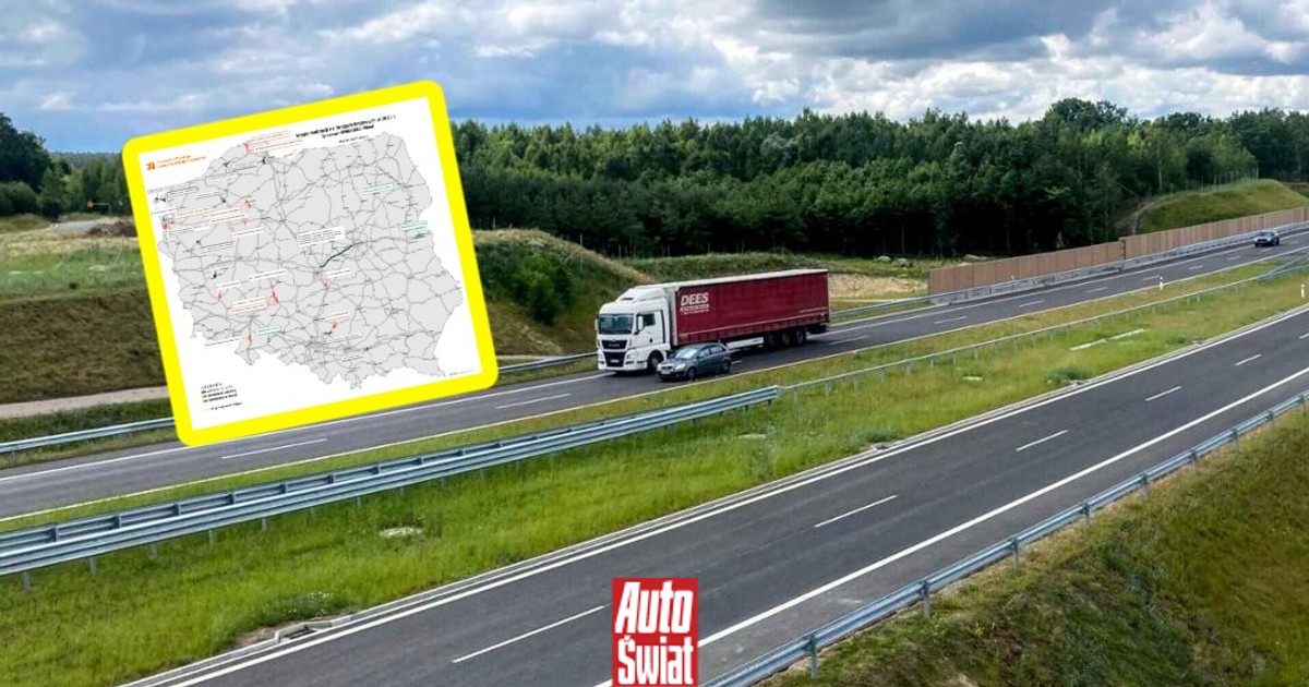 W Polsce powstanie prawie pięć tys. km nowych dróg. Jest mapa od GDDKiA