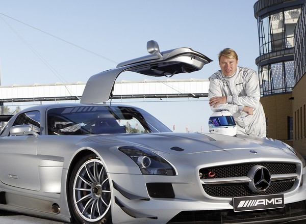 Mika Häkkinen za kierownicą Mercedesa SLS AMG GT3
