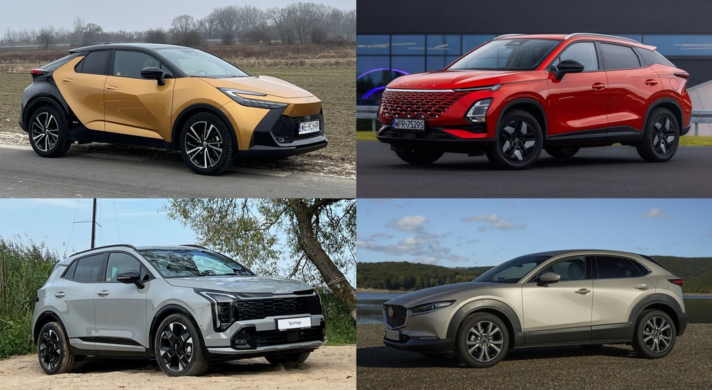 Toyota C-HR, Omoda 5, Kia Sportage i Mazda CX-30