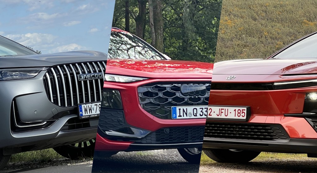 Od lewej: Jaecoo 8, Audi Q3 i Toyota C-HR+