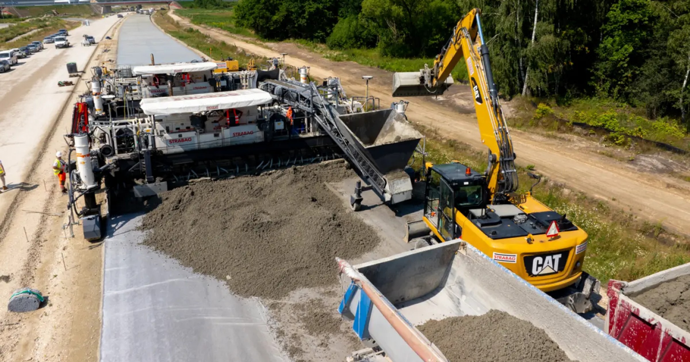 Technologia budowy nawierzchni z betonu cementowego MILKY WAY 2.0