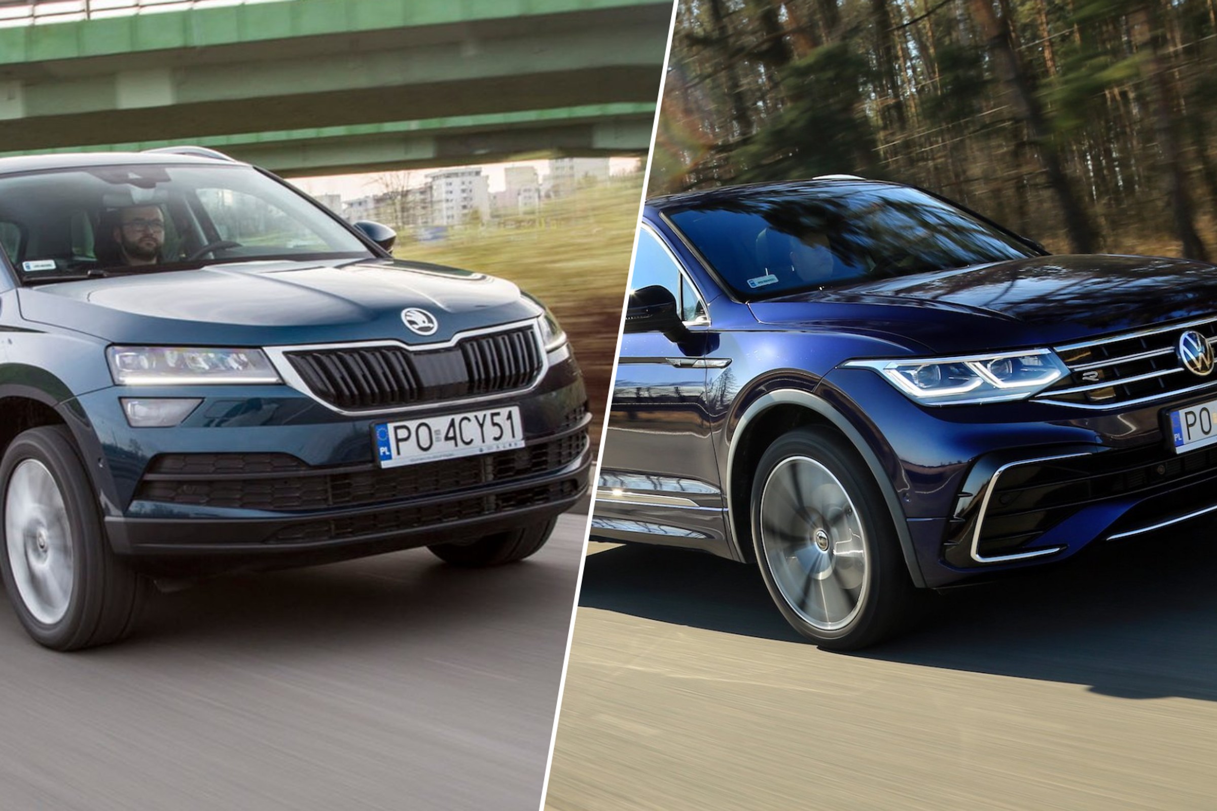 Teoretycznie powinny otrzymać taką samą ocenę, a nie otrzymały. Lepszy Tiguan czy Karoq?