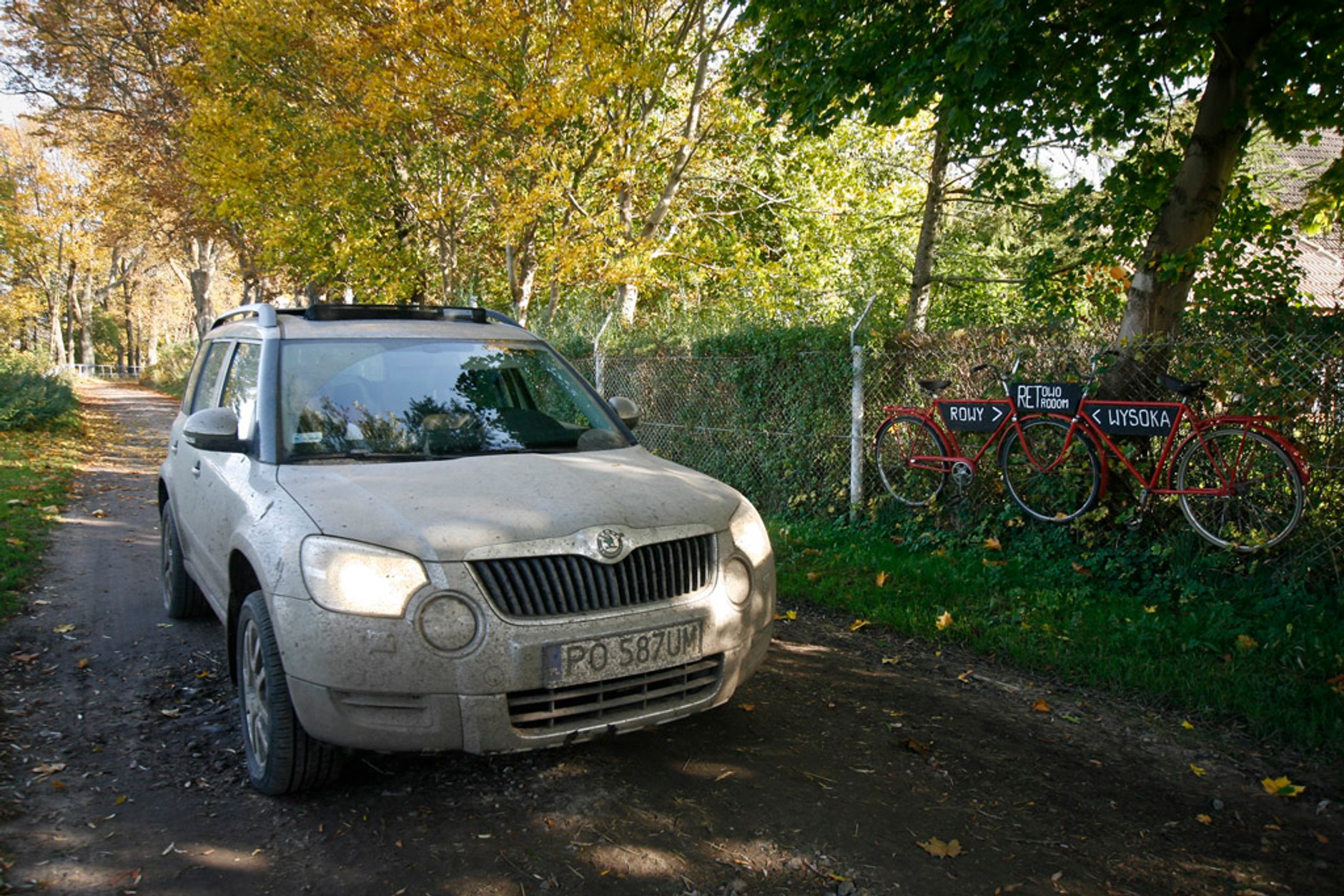 Skodą Yeti i rowerem wzdłuż wybrzeża