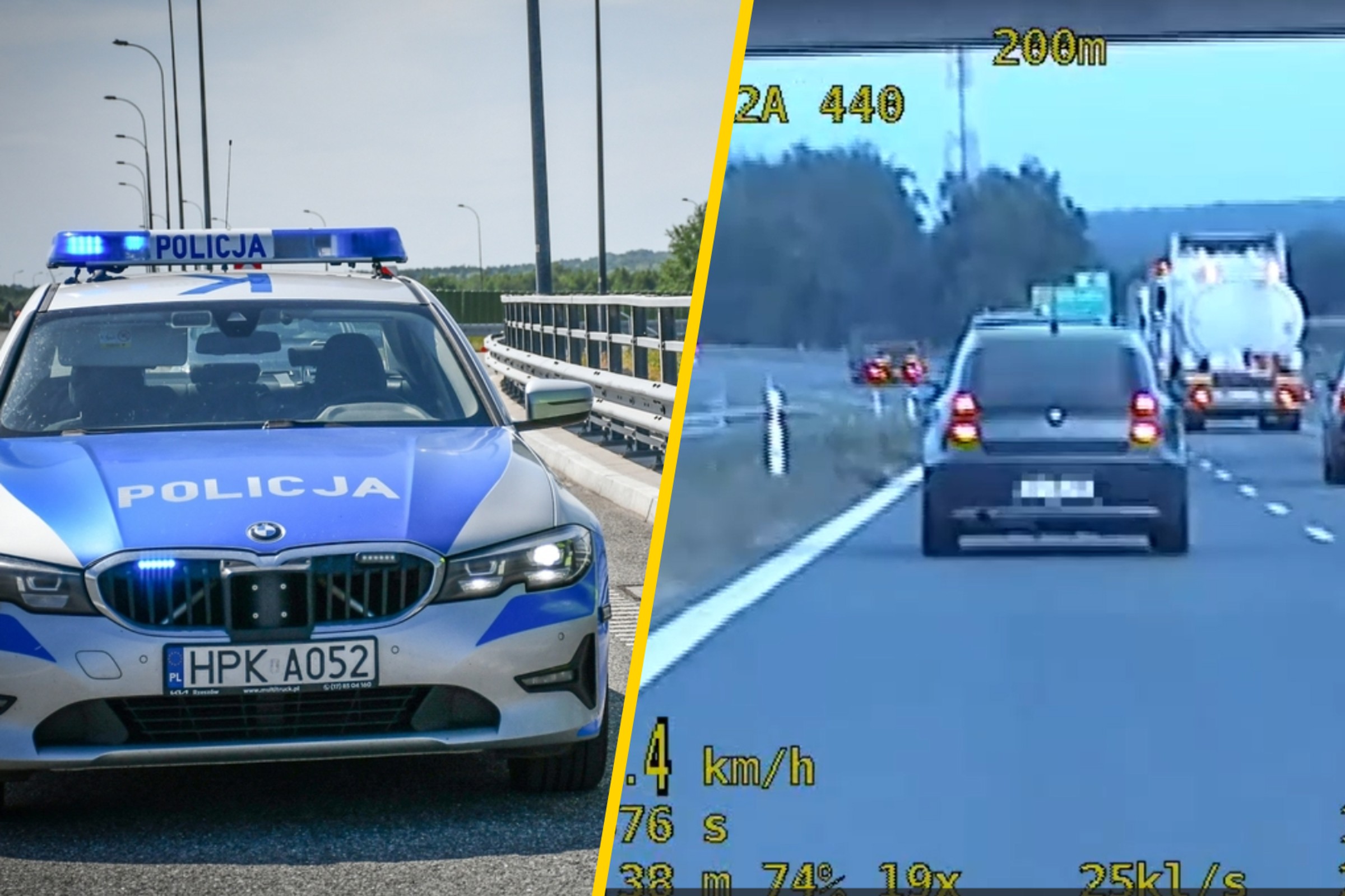 Pościg za BMW na S17. Za kierownicą siedział 16-latek. Wydmuchał promile