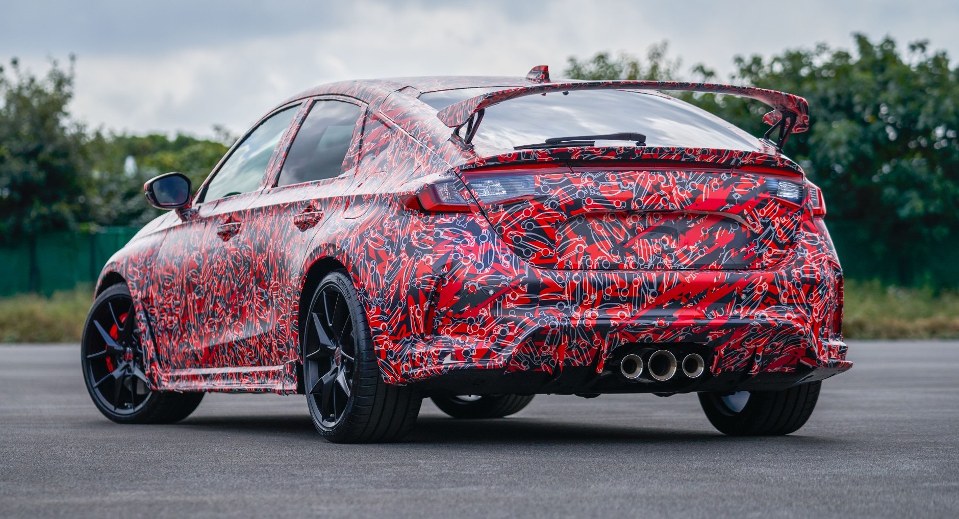 Zakamuflowana prototypowa Honda Civic Type R