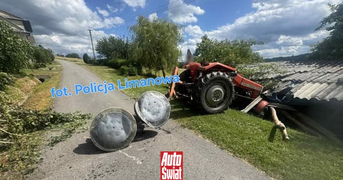 Stracił panowanie nad traktorem. 48-latek był niewiarygodnie wręcz pijany