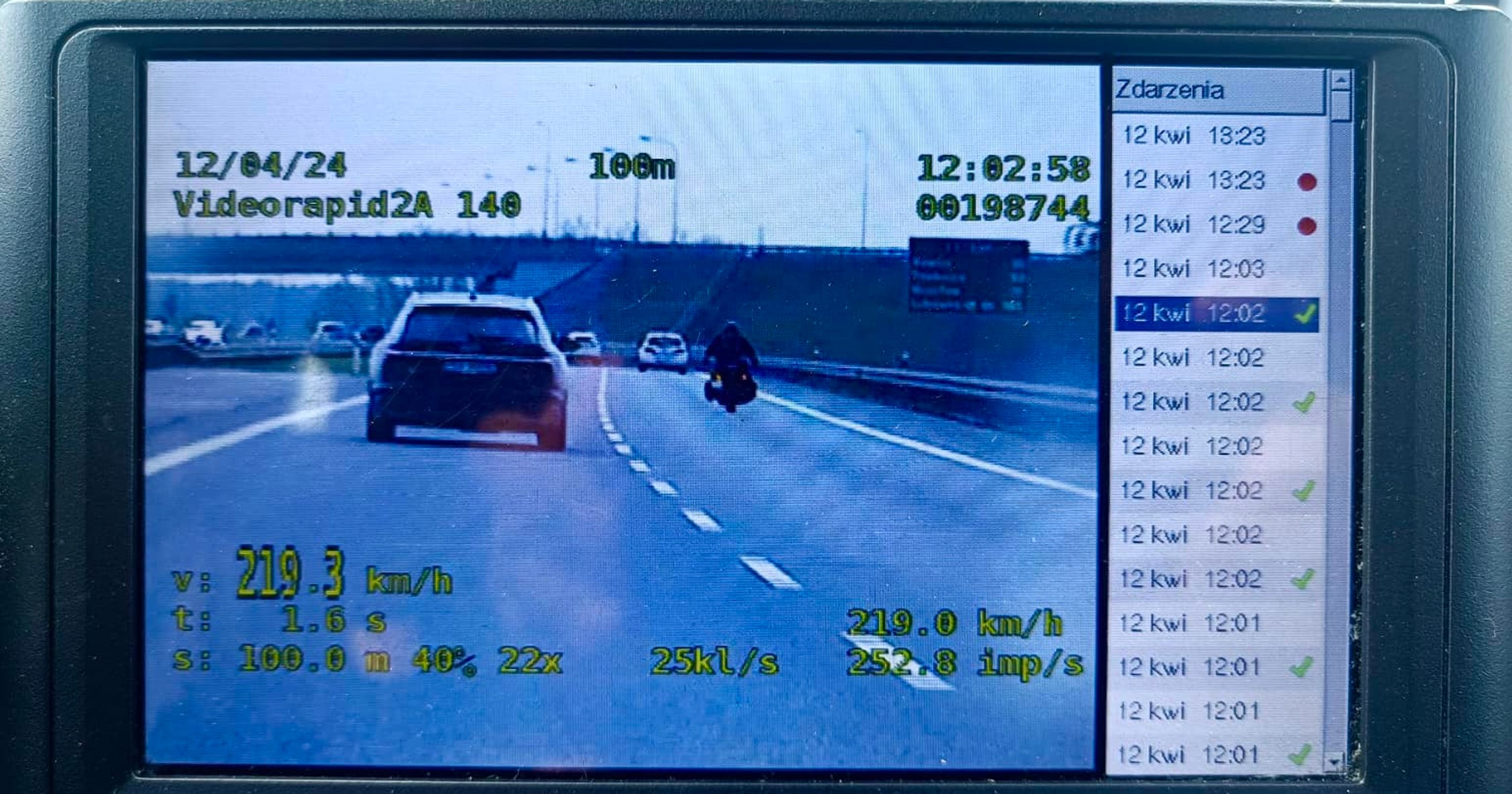 Przekroczył prędkość o 100 km/h na drodze szybkiego ruchu