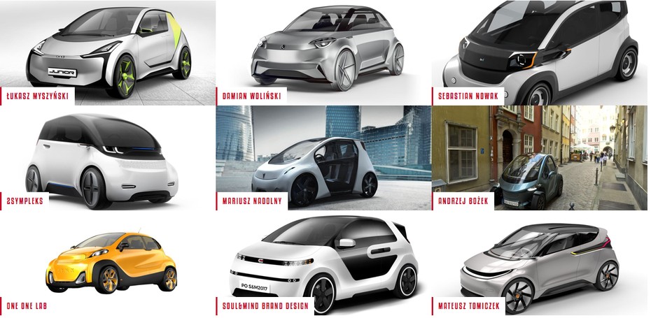 Projekt polskiego auta z napędem elektrycznym - finałowe projekty